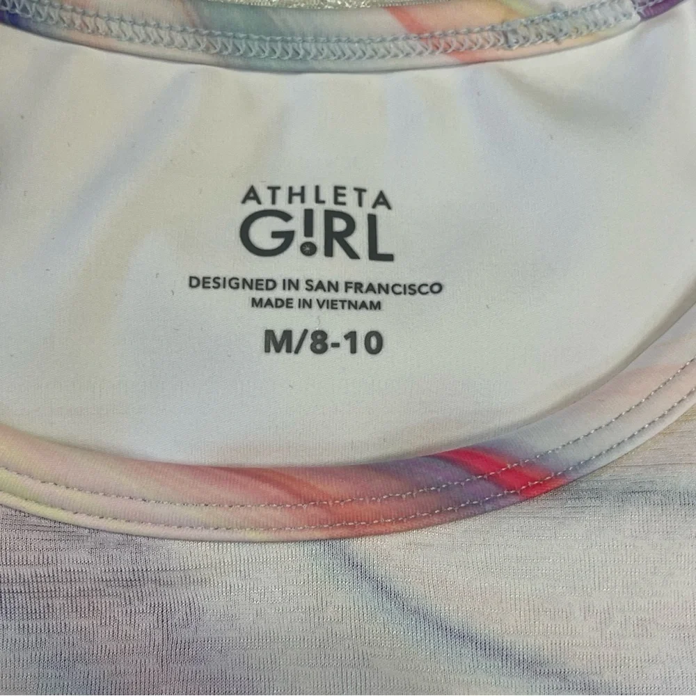 Athleta Girl Double The Fun Layered Racerback Tank Size Medium 8-10